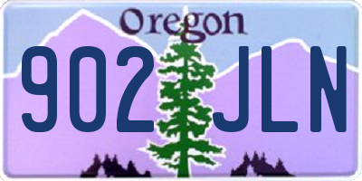 OR license plate 902JLN
