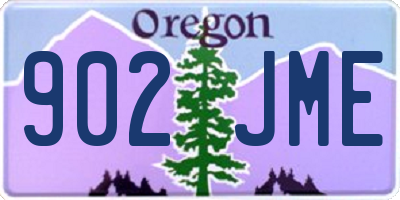 OR license plate 902JME