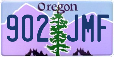 OR license plate 902JMF