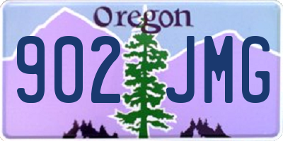 OR license plate 902JMG