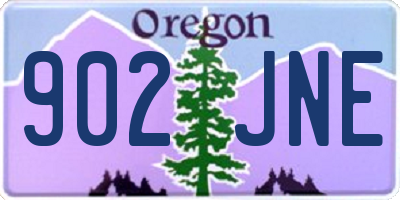 OR license plate 902JNE