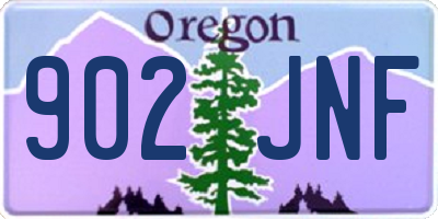 OR license plate 902JNF