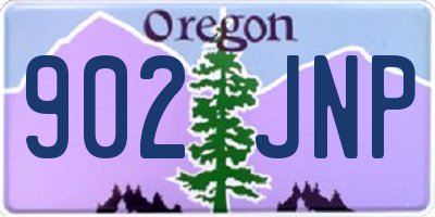 OR license plate 902JNP
