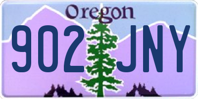OR license plate 902JNY