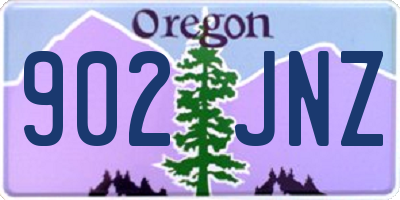 OR license plate 902JNZ