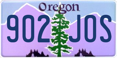 OR license plate 902JOS