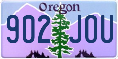 OR license plate 902JOU