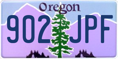 OR license plate 902JPF