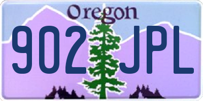 OR license plate 902JPL