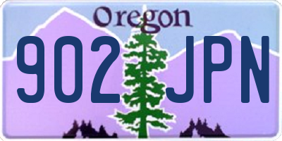 OR license plate 902JPN