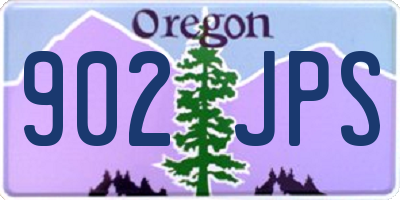 OR license plate 902JPS