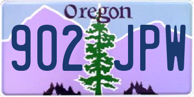 OR license plate 902JPW