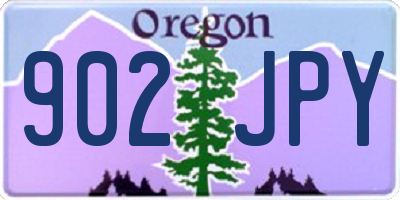 OR license plate 902JPY