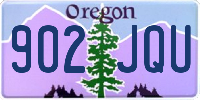 OR license plate 902JQU