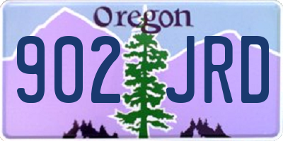 OR license plate 902JRD