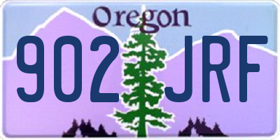 OR license plate 902JRF