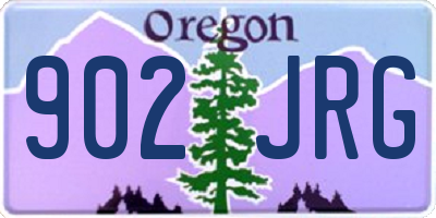 OR license plate 902JRG