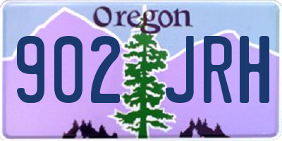 OR license plate 902JRH