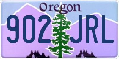 OR license plate 902JRL