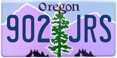 OR license plate 902JRS