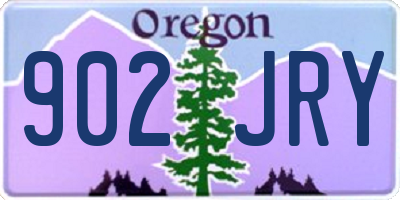OR license plate 902JRY