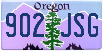OR license plate 902JSG