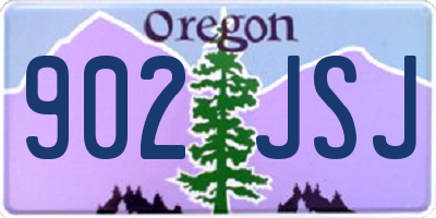 OR license plate 902JSJ
