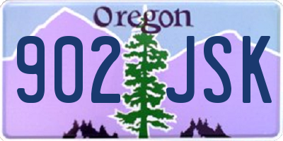 OR license plate 902JSK