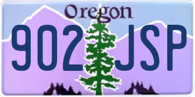 OR license plate 902JSP
