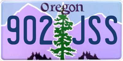 OR license plate 902JSS