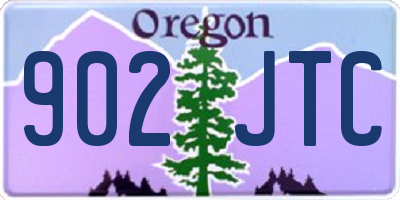 OR license plate 902JTC
