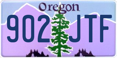 OR license plate 902JTF