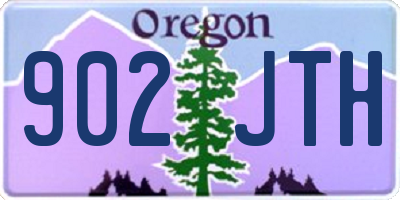 OR license plate 902JTH