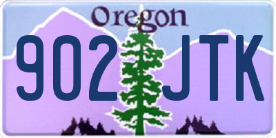 OR license plate 902JTK