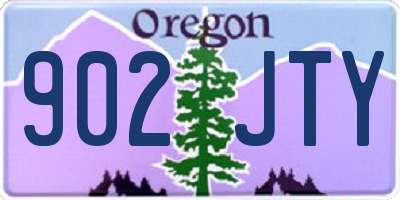OR license plate 902JTY