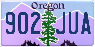 OR license plate 902JUA