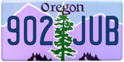 OR license plate 902JUB