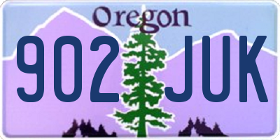 OR license plate 902JUK