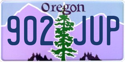 OR license plate 902JUP