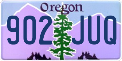OR license plate 902JUQ