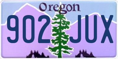 OR license plate 902JUX