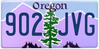 OR license plate 902JVG