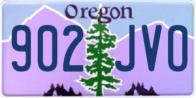 OR license plate 902JVO