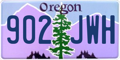 OR license plate 902JWH