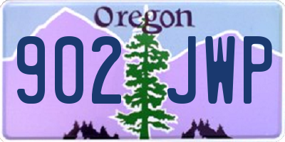 OR license plate 902JWP