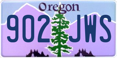 OR license plate 902JWS