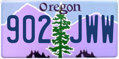 OR license plate 902JWW