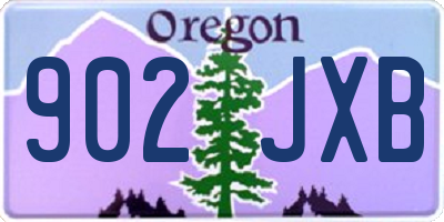 OR license plate 902JXB