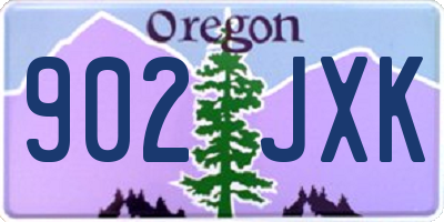OR license plate 902JXK