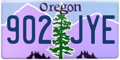 OR license plate 902JYE